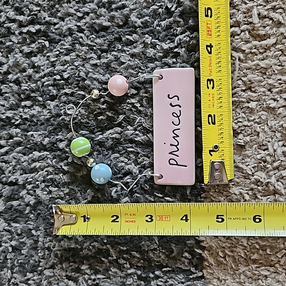 Dept. 56 Sandra Magsamen "Princess" Pink Ceramic Wall Plaque - Picture 5 of 5